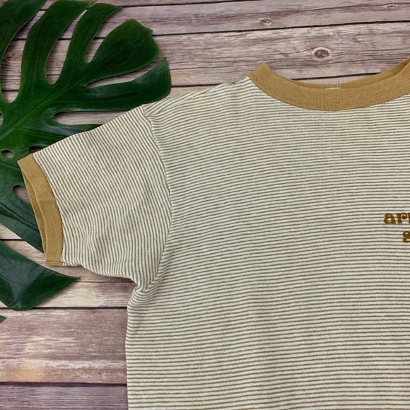 Vtg 60s Champion stripe short sleeve sweatshirt - Picture 4 of 12